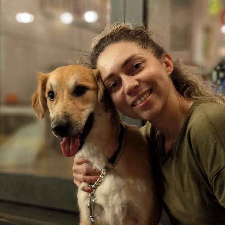 Portretfoto van Mishko, de dog
